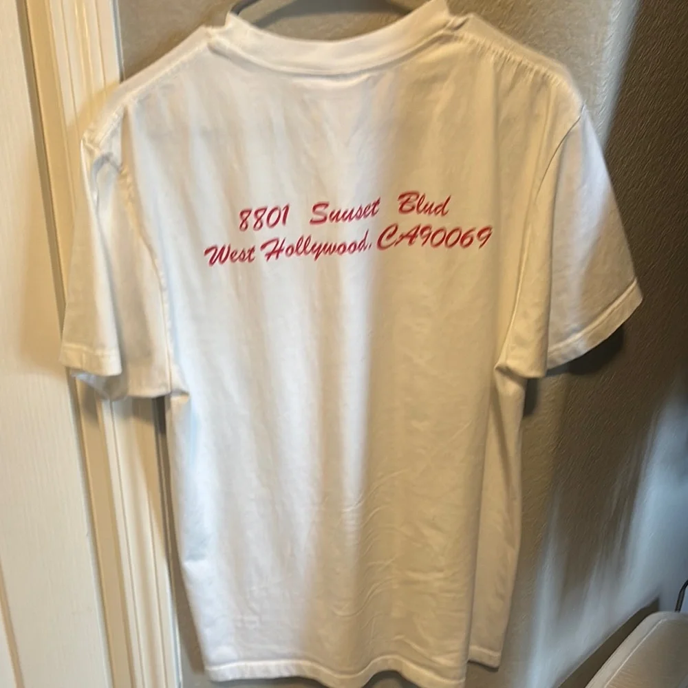Supreme White T-Shirt Red Box Logo Hollywood Store - Picture 3 of 3